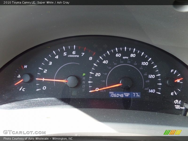 Super White / Ash Gray 2010 Toyota Camry LE