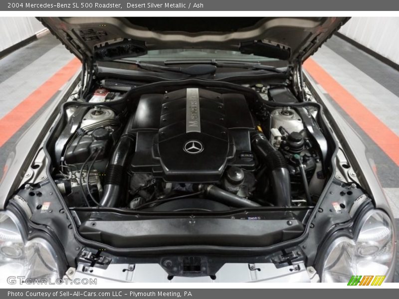 Desert Silver Metallic / Ash 2004 Mercedes-Benz SL 500 Roadster