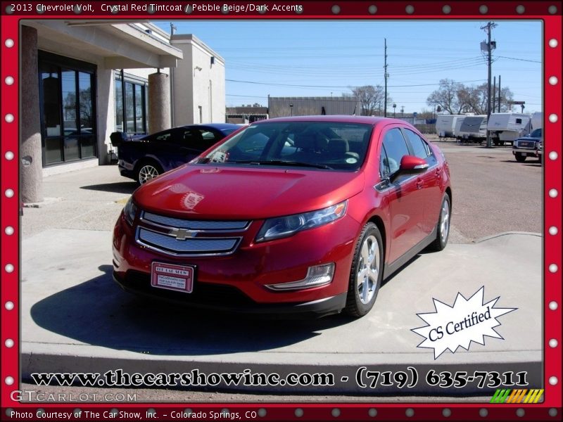 Crystal Red Tintcoat / Pebble Beige/Dark Accents 2013 Chevrolet Volt
