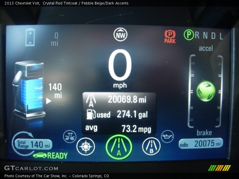 Crystal Red Tintcoat / Pebble Beige/Dark Accents 2013 Chevrolet Volt