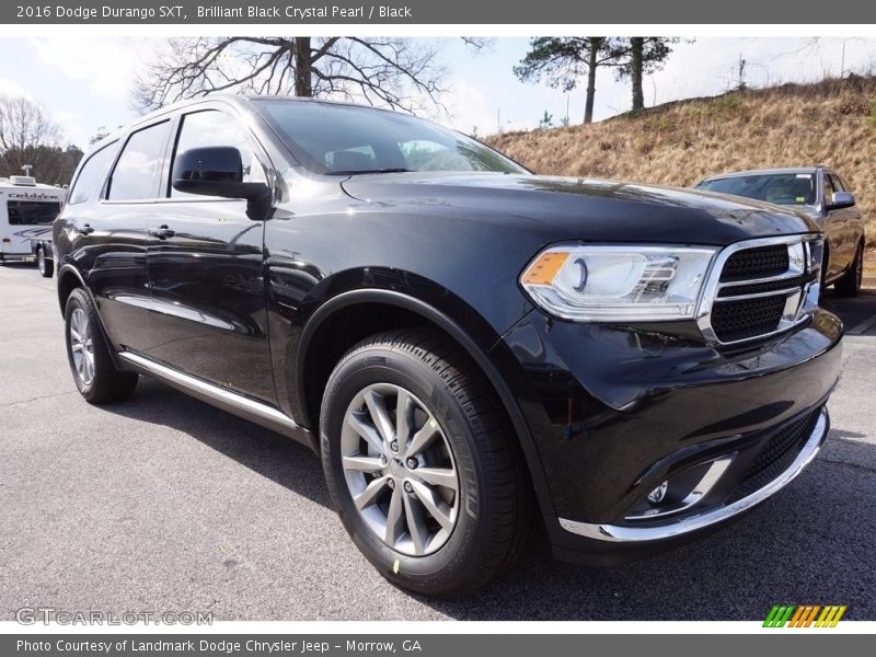 Brilliant Black Crystal Pearl / Black 2016 Dodge Durango SXT