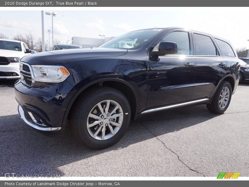 True Blue Pearl / Black 2016 Dodge Durango SXT