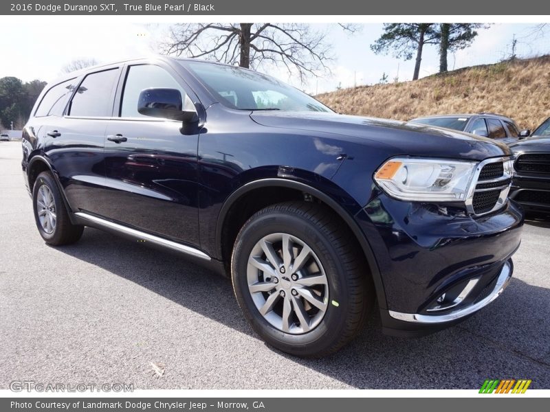 True Blue Pearl / Black 2016 Dodge Durango SXT