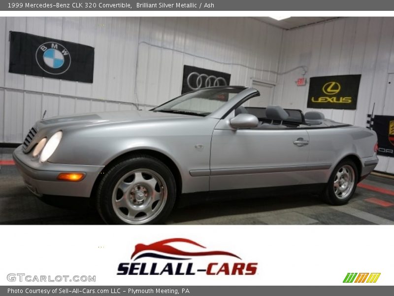 Brilliant Silver Metallic / Ash 1999 Mercedes-Benz CLK 320 Convertible