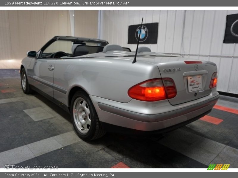 Brilliant Silver Metallic / Ash 1999 Mercedes-Benz CLK 320 Convertible