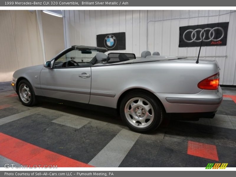 Brilliant Silver Metallic / Ash 1999 Mercedes-Benz CLK 320 Convertible