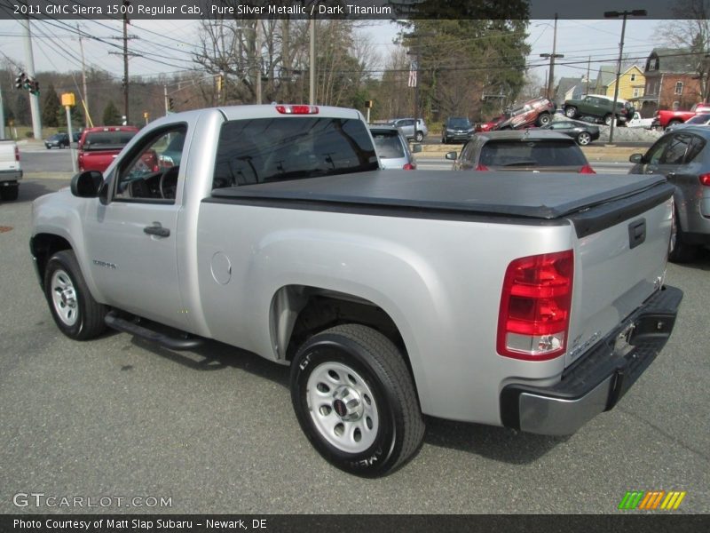 Pure Silver Metallic / Dark Titanium 2011 GMC Sierra 1500 Regular Cab