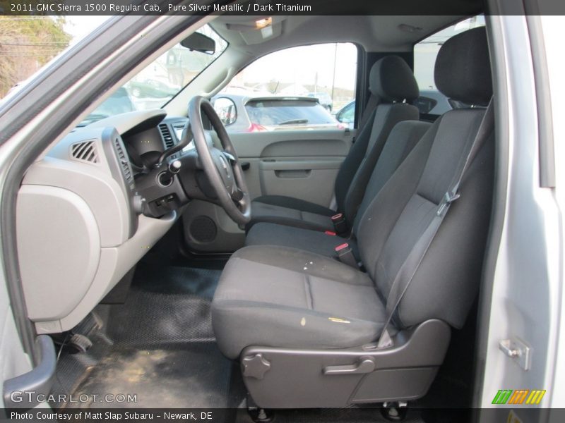 Pure Silver Metallic / Dark Titanium 2011 GMC Sierra 1500 Regular Cab