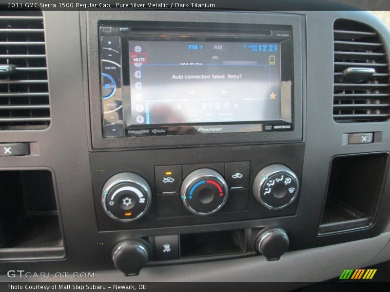 Pure Silver Metallic / Dark Titanium 2011 GMC Sierra 1500 Regular Cab