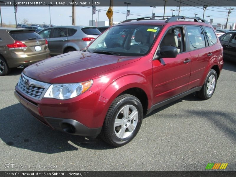 Deep Cherry Pearl / Black 2013 Subaru Forester 2.5 X