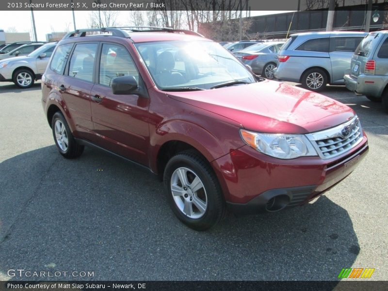 Deep Cherry Pearl / Black 2013 Subaru Forester 2.5 X