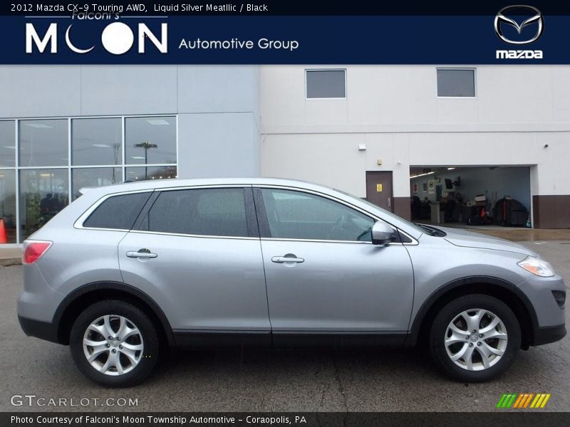 Liquid Silver Meatllic / Black 2012 Mazda CX-9 Touring AWD