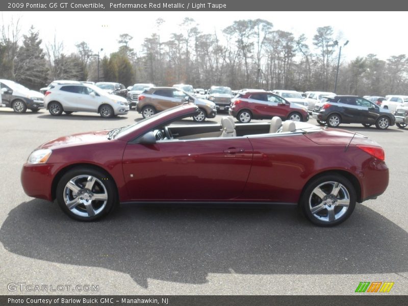 Performance Red Metallic / Light Taupe 2009 Pontiac G6 GT Convertible