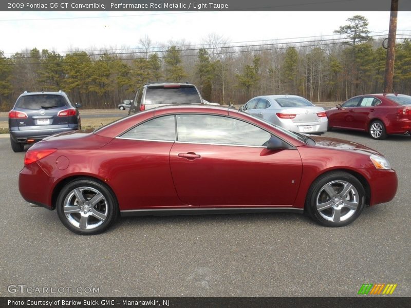 Performance Red Metallic / Light Taupe 2009 Pontiac G6 GT Convertible