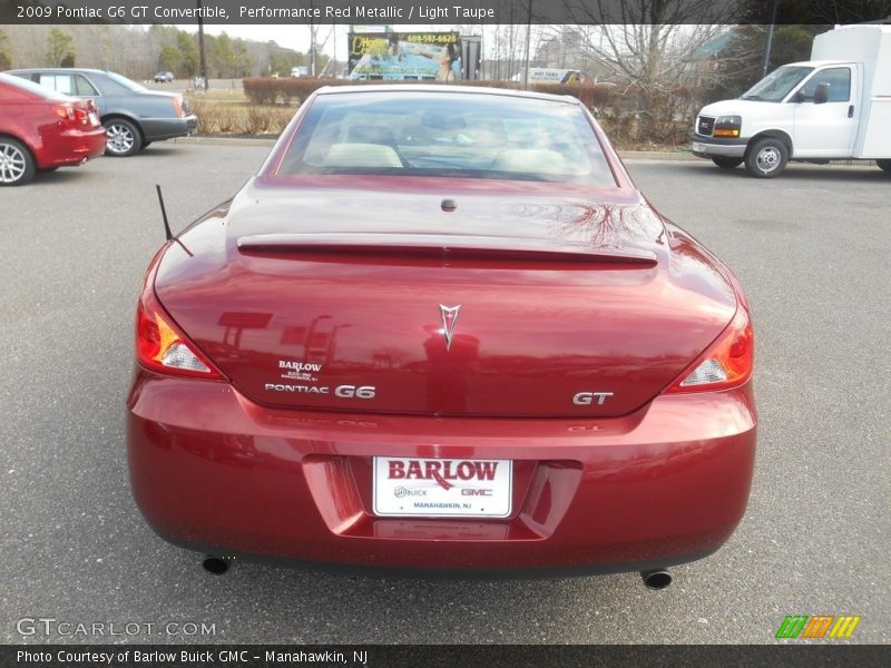 Performance Red Metallic / Light Taupe 2009 Pontiac G6 GT Convertible