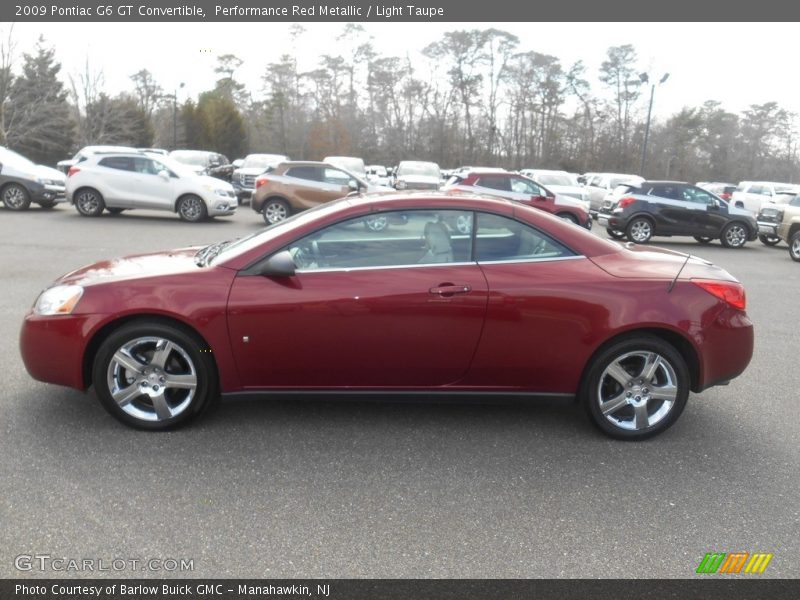 Performance Red Metallic / Light Taupe 2009 Pontiac G6 GT Convertible