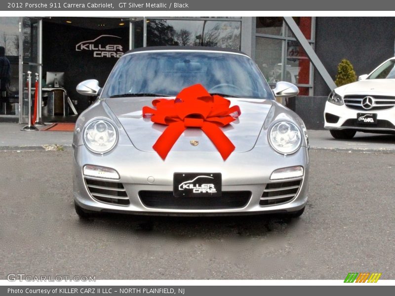 GT Silver Metallic / Black 2012 Porsche 911 Carrera Cabriolet