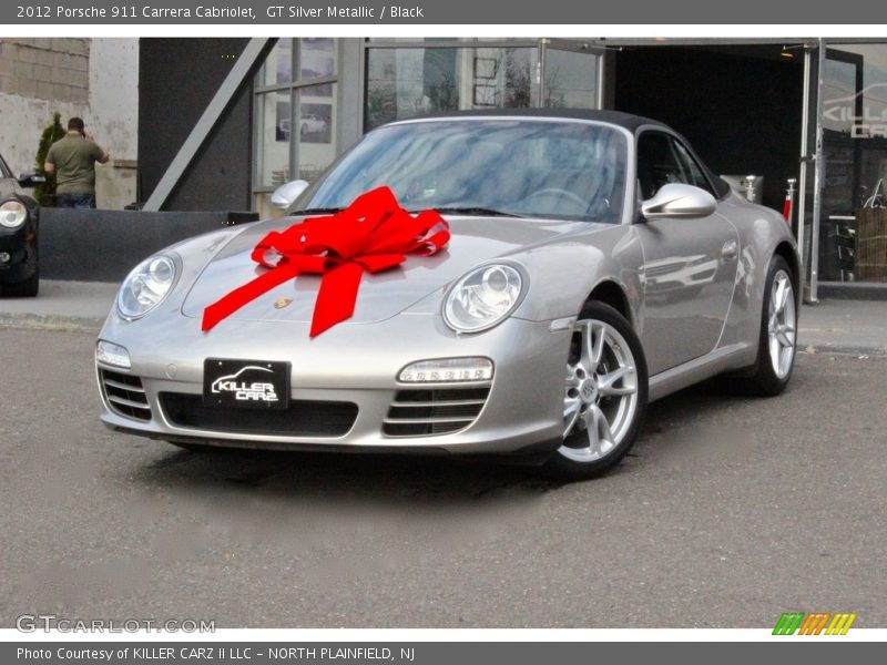 GT Silver Metallic / Black 2012 Porsche 911 Carrera Cabriolet