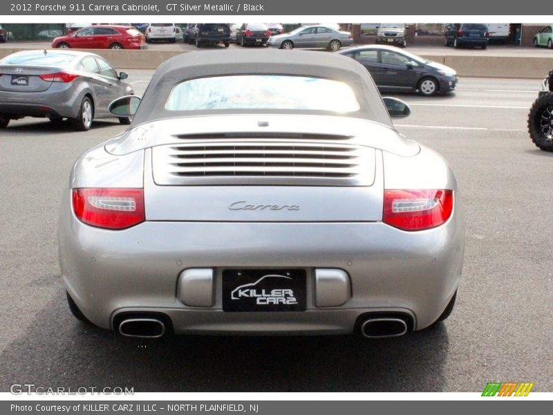 GT Silver Metallic / Black 2012 Porsche 911 Carrera Cabriolet