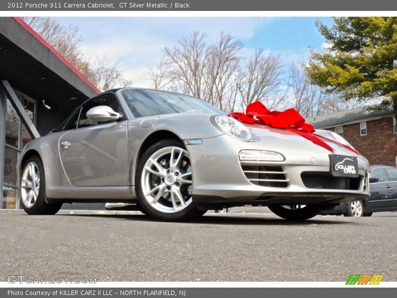 GT Silver Metallic / Black 2012 Porsche 911 Carrera Cabriolet