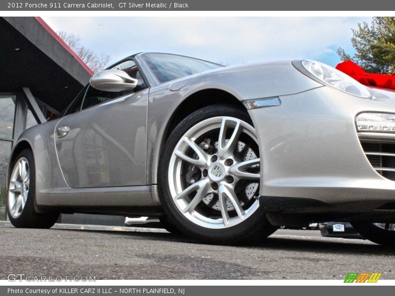 GT Silver Metallic / Black 2012 Porsche 911 Carrera Cabriolet