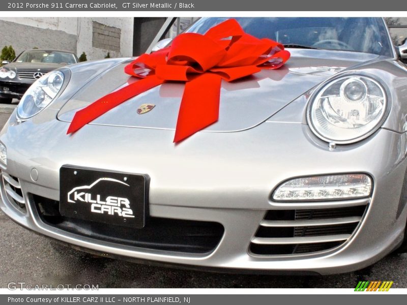 GT Silver Metallic / Black 2012 Porsche 911 Carrera Cabriolet