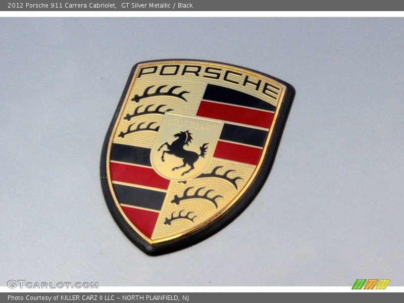 GT Silver Metallic / Black 2012 Porsche 911 Carrera Cabriolet