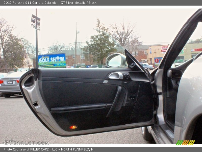 GT Silver Metallic / Black 2012 Porsche 911 Carrera Cabriolet