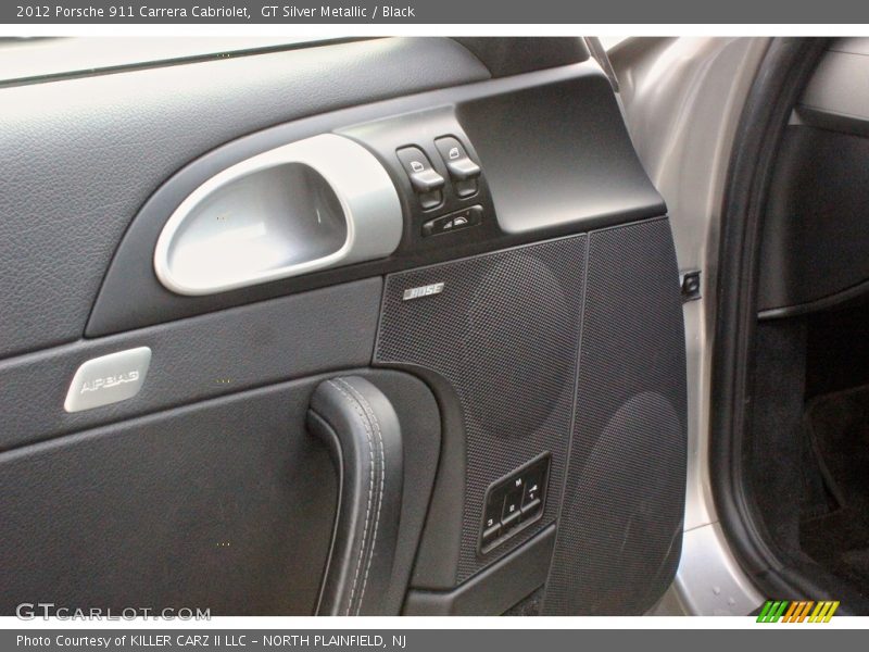 GT Silver Metallic / Black 2012 Porsche 911 Carrera Cabriolet