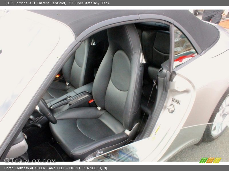 GT Silver Metallic / Black 2012 Porsche 911 Carrera Cabriolet