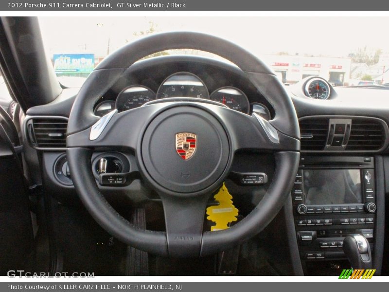 GT Silver Metallic / Black 2012 Porsche 911 Carrera Cabriolet