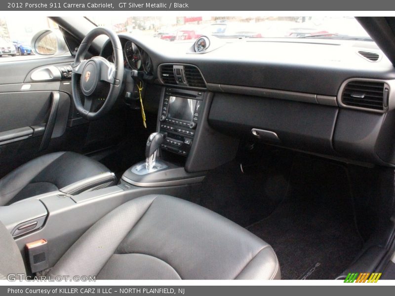 GT Silver Metallic / Black 2012 Porsche 911 Carrera Cabriolet