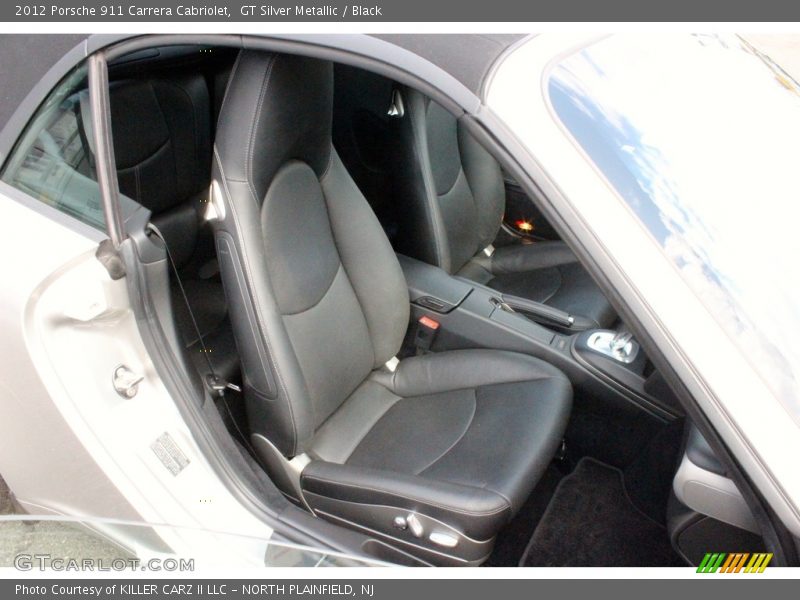 GT Silver Metallic / Black 2012 Porsche 911 Carrera Cabriolet