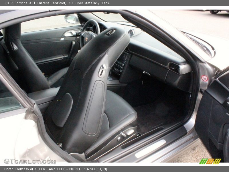 GT Silver Metallic / Black 2012 Porsche 911 Carrera Cabriolet
