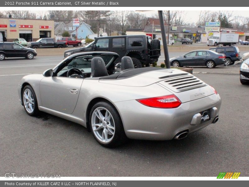 GT Silver Metallic / Black 2012 Porsche 911 Carrera Cabriolet