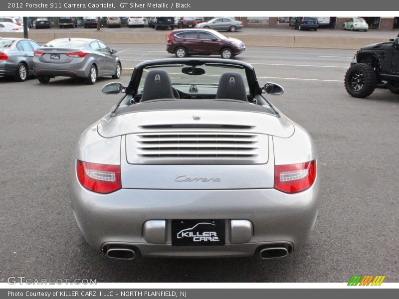GT Silver Metallic / Black 2012 Porsche 911 Carrera Cabriolet