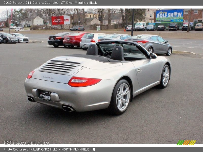 GT Silver Metallic / Black 2012 Porsche 911 Carrera Cabriolet
