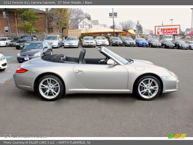 GT Silver Metallic / Black 2012 Porsche 911 Carrera Cabriolet