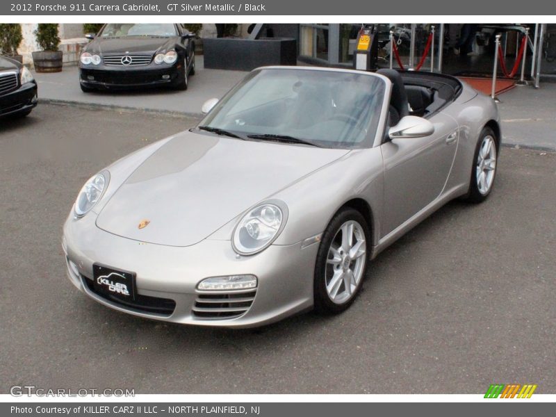 GT Silver Metallic / Black 2012 Porsche 911 Carrera Cabriolet