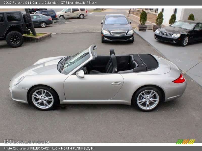 GT Silver Metallic / Black 2012 Porsche 911 Carrera Cabriolet