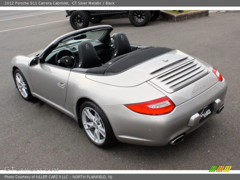 GT Silver Metallic / Black 2012 Porsche 911 Carrera Cabriolet