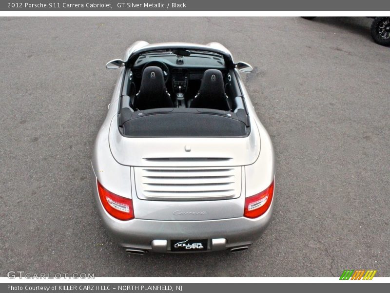 GT Silver Metallic / Black 2012 Porsche 911 Carrera Cabriolet