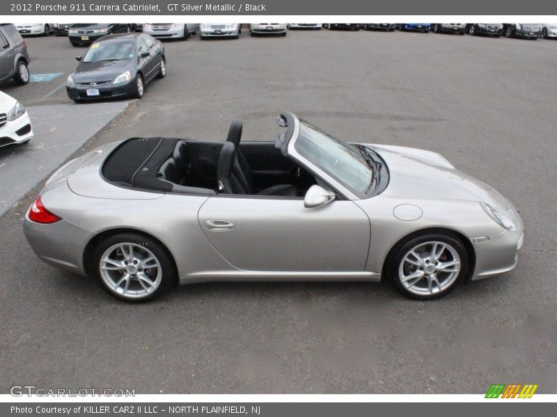 GT Silver Metallic / Black 2012 Porsche 911 Carrera Cabriolet