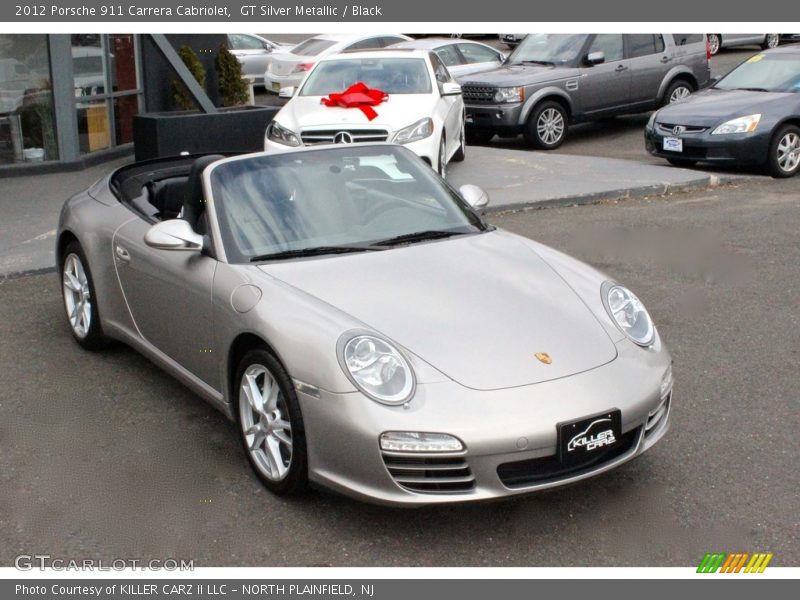 GT Silver Metallic / Black 2012 Porsche 911 Carrera Cabriolet