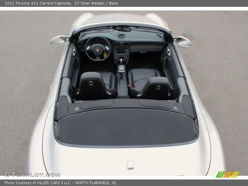 GT Silver Metallic / Black 2012 Porsche 911 Carrera Cabriolet