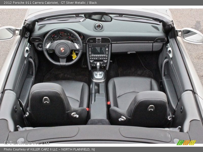 GT Silver Metallic / Black 2012 Porsche 911 Carrera Cabriolet