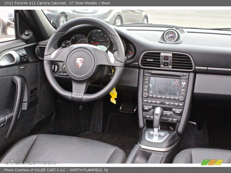 GT Silver Metallic / Black 2012 Porsche 911 Carrera Cabriolet