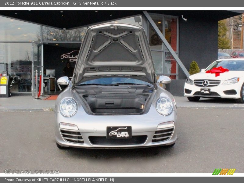GT Silver Metallic / Black 2012 Porsche 911 Carrera Cabriolet