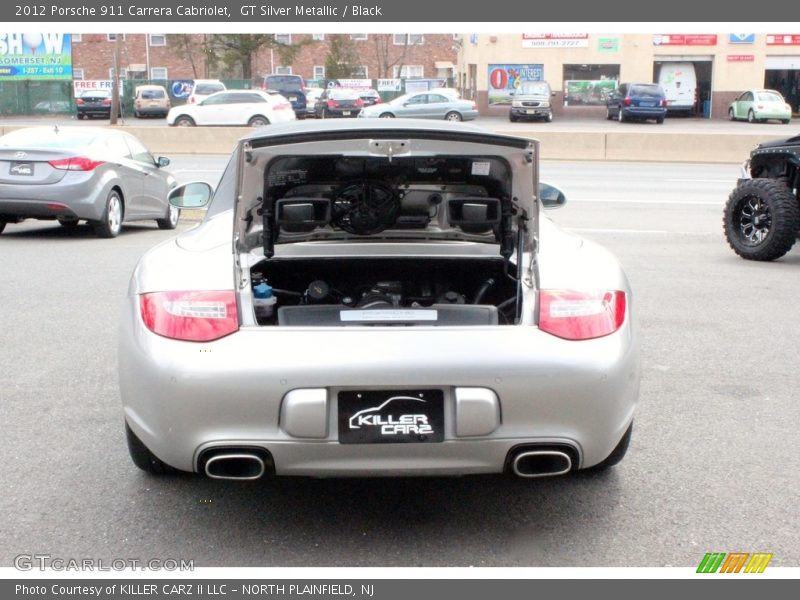 GT Silver Metallic / Black 2012 Porsche 911 Carrera Cabriolet