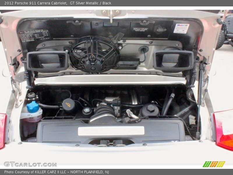 GT Silver Metallic / Black 2012 Porsche 911 Carrera Cabriolet